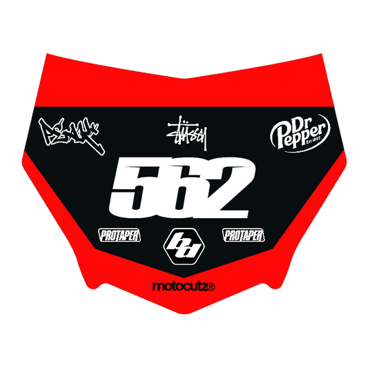 CUSTOM MOTOCUTZ FRONT PLATE DECAL