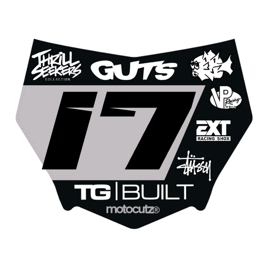 CUSTOM MOTOCUTZ FRONT PLATE DECAL
