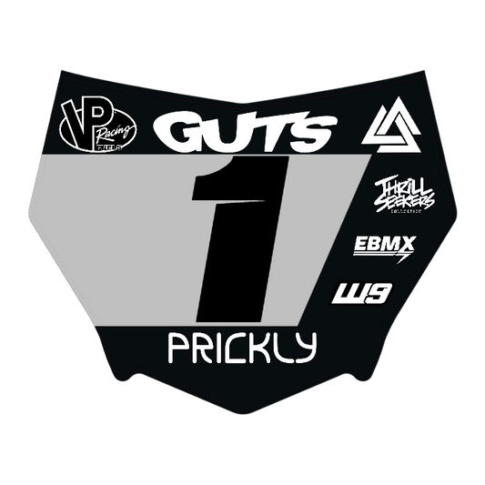 CUSTOM MOTOCUTZ FRONT PLATE DECAL