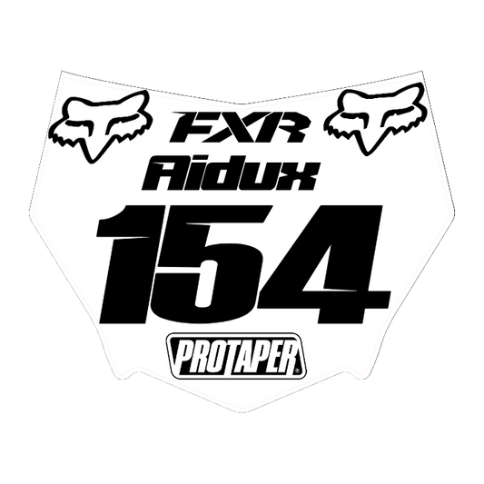 CUSTOM MOTOCUTZ FRONT PLATE DECAL