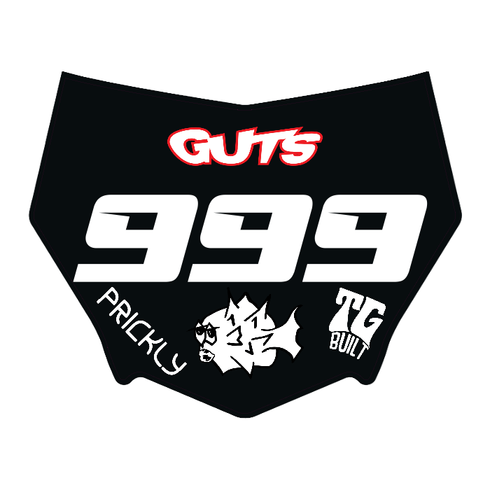 CUSTOM MOTOCUTZ FRONT PLATE DECAL