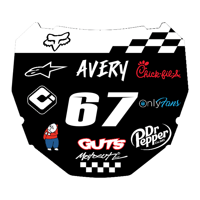 CUSTOM ODI NUMBER PLATE DECAL