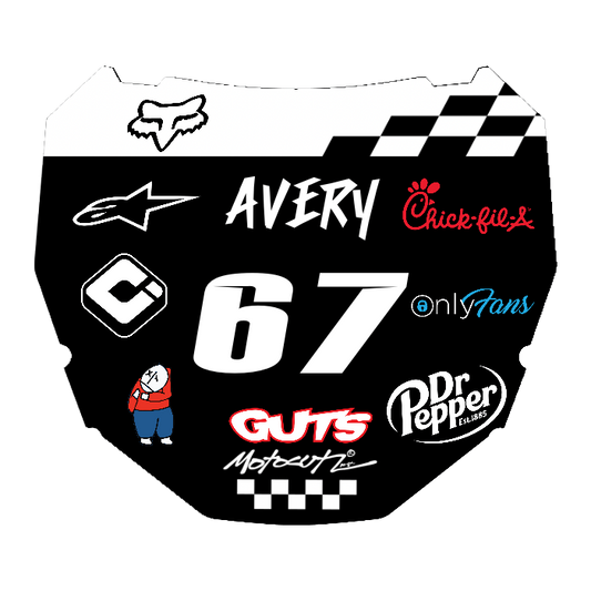 CUSTOM ODI NUMBER PLATE DECAL