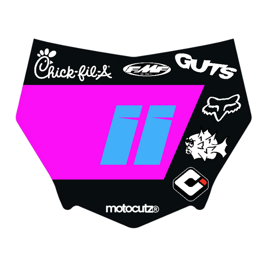 CUSTOM MOTOCUTZ FRONT PLATE DECAL