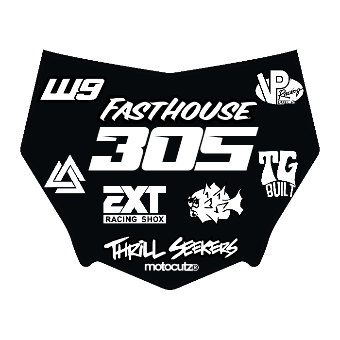 CUSTOM MOTOCUTZ FRONT PLATE DECAL