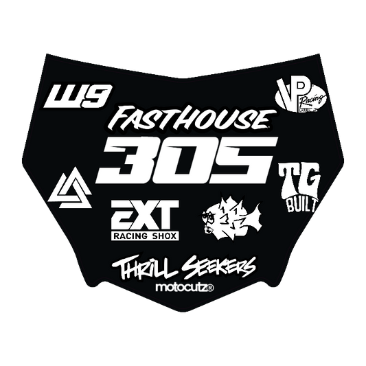 CUSTOM MOTOCUTZ FRONT PLATE DECAL