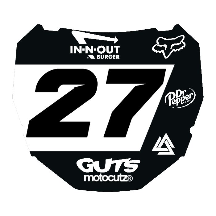 CUSTOM ODI NUMBER PLATE DECAL