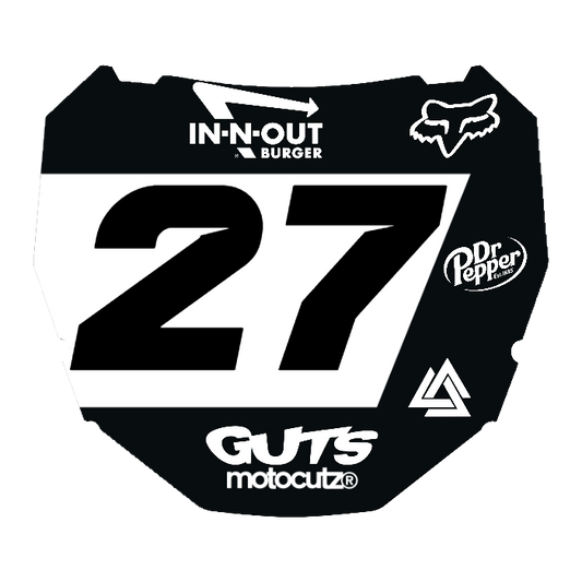 CUSTOM ODI NUMBER PLATE DECAL