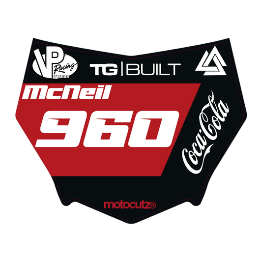CUSTOM MOTOCUTZ FRONT PLATE DECAL
