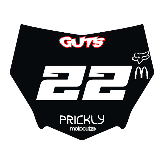 CUSTOM MOTOCUTZ FRONT PLATE DECAL