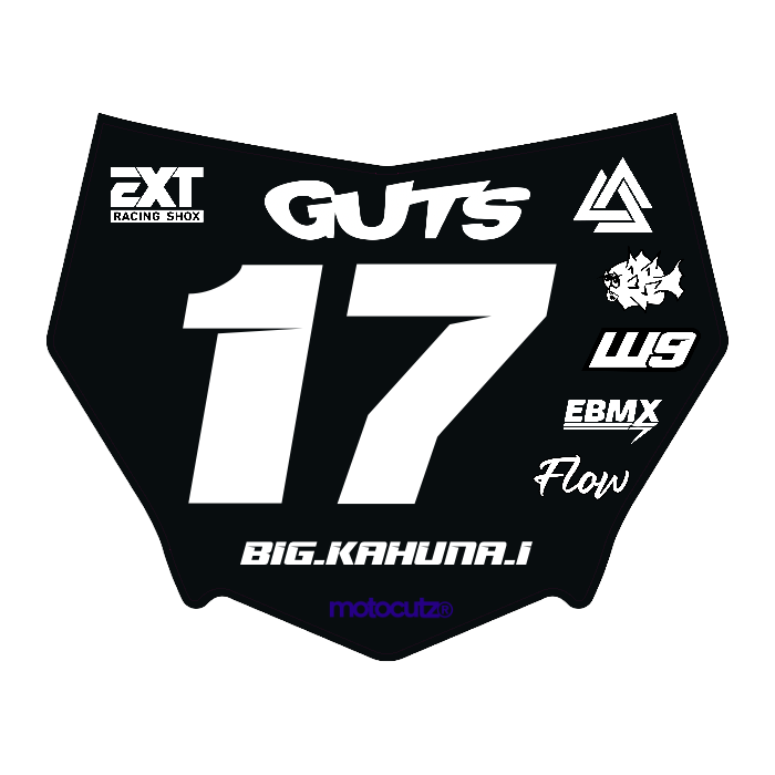 CUSTOM MOTOCUTZ FRONT PLATE DECAL