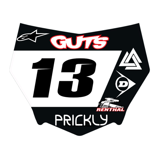 CUSTOM MOTOCUTZ FRONT PLATE DECAL