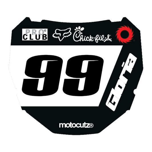 CUSTOM ODI NUMBER PLATE DECAL