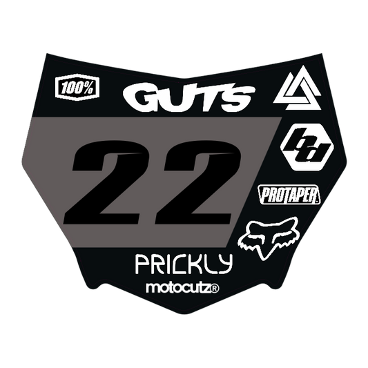 CUSTOM MOTOCUTZ FRONT PLATE DECAL