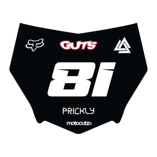 CUSTOM MOTOCUTZ FRONT PLATE DECAL
