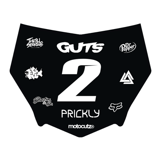 CUSTOM MOTOCUTZ FRONT PLATE DECAL