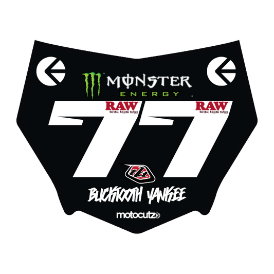 CUSTOM MOTOCUTZ FRONT PLATE DECAL