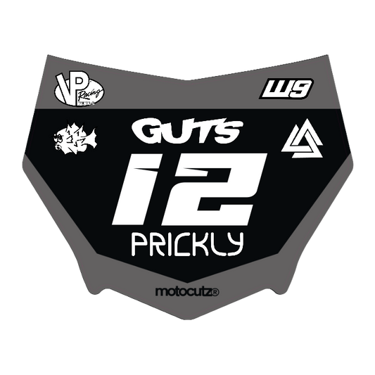 CUSTOM MOTOCUTZ FRONT PLATE DECAL