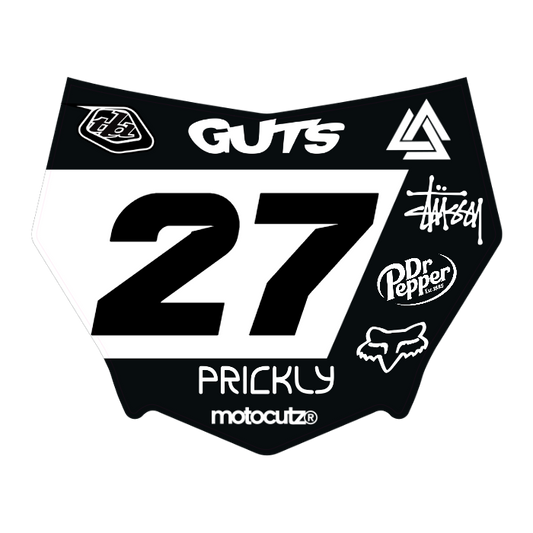 CUSTOM MOTOCUTZ FRONT PLATE DECAL