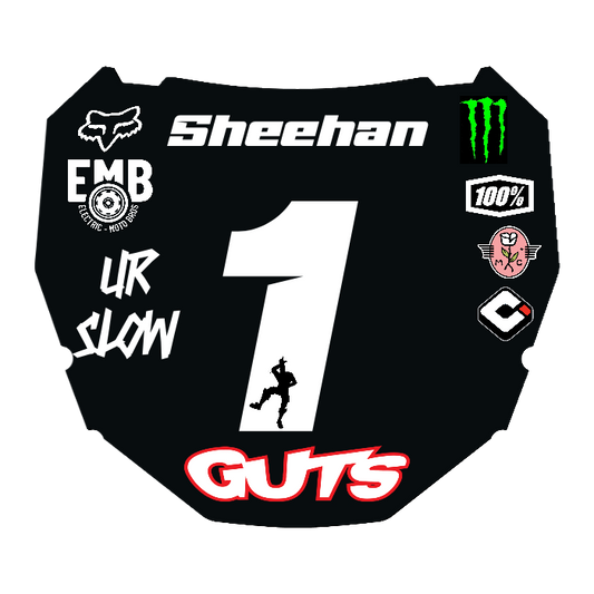 CUSTOM ODI NUMBER PLATE DECAL