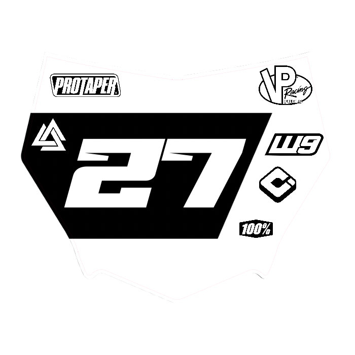 CUSTOM MOTOCUTZ FRONT PLATE DECAL
