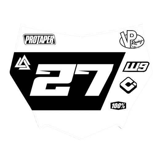 CUSTOM MOTOCUTZ FRONT PLATE DECAL