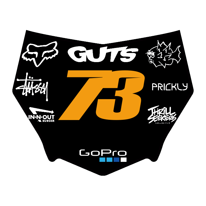 CUSTOM MOTOCUTZ FRONT PLATE DECAL