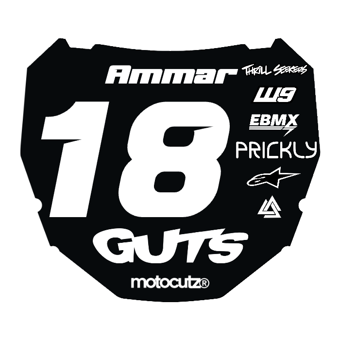 CUSTOM ODI NUMBER PLATE DECAL
