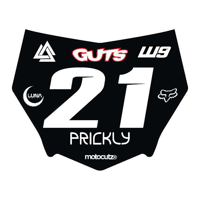 CUSTOM MOTOCUTZ FRONT PLATE DECAL