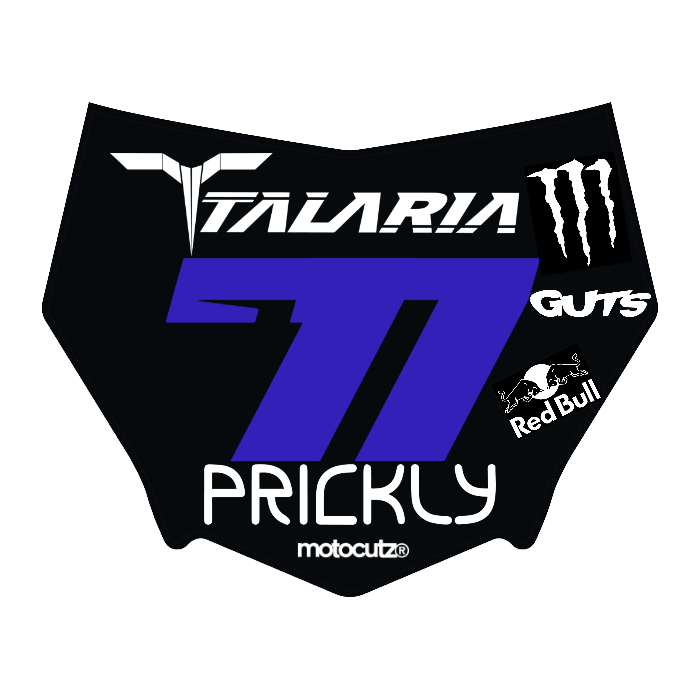 CUSTOM MOTOCUTZ FRONT PLATE DECAL