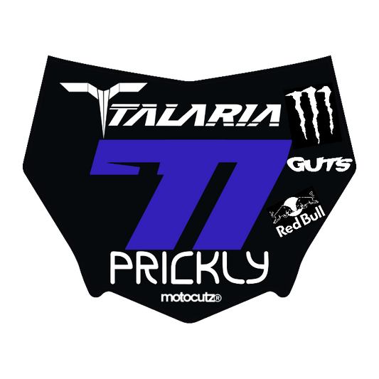 CUSTOM MOTOCUTZ FRONT PLATE DECAL