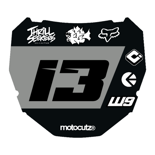 CUSTOM ODI NUMBER PLATE DECAL