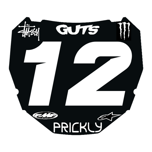 CUSTOM ODI NUMBER PLATE DECAL