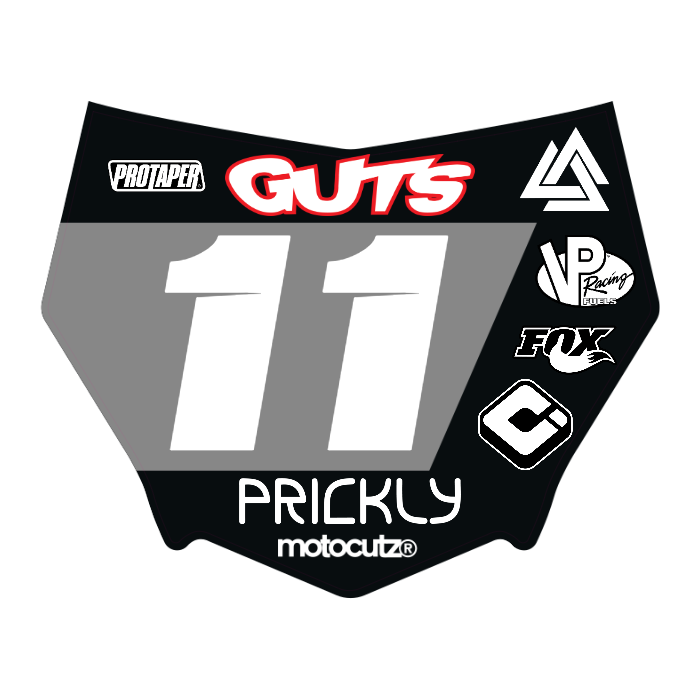 CUSTOM MOTOCUTZ FRONT PLATE DECAL