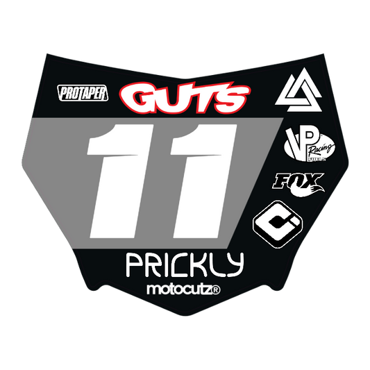 CUSTOM MOTOCUTZ FRONT PLATE DECAL