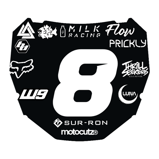 CUSTOM ODI NUMBER PLATE DECAL