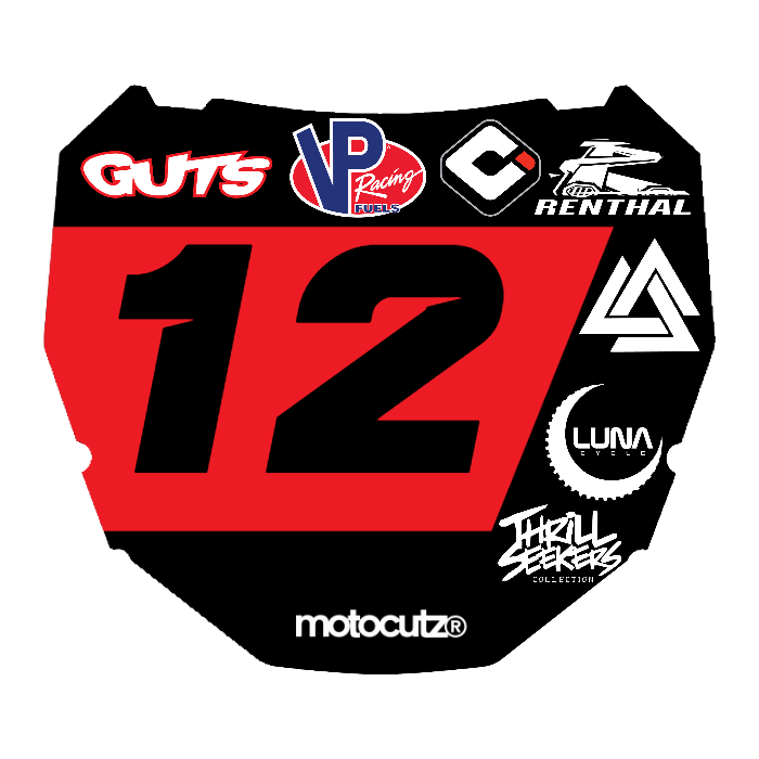 CUSTOM ODI NUMBER PLATE DECAL