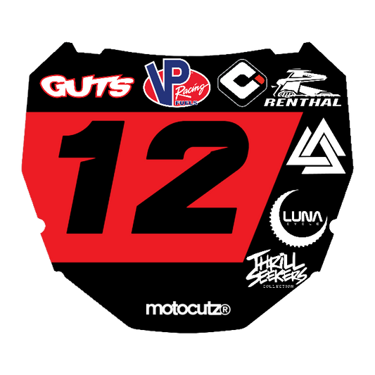 CUSTOM ODI NUMBER PLATE DECAL