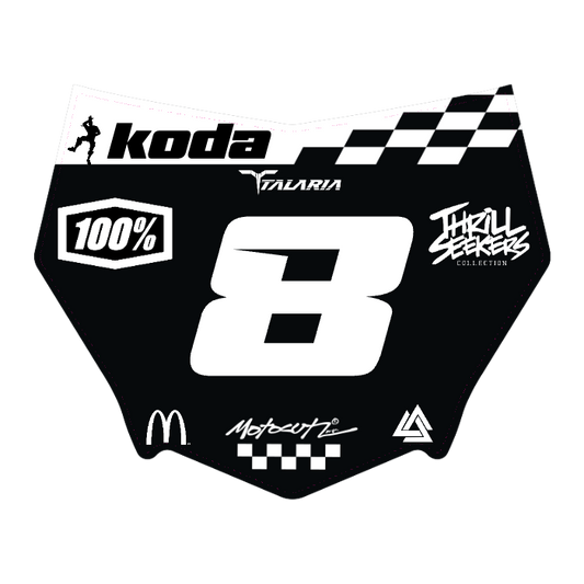 CUSTOM MOTOCUTZ FRONT PLATE DECAL