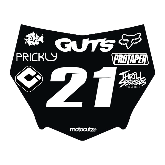 CUSTOM MOTOCUTZ FRONT PLATE DECAL