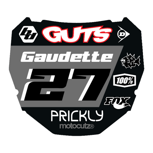 CUSTOM ODI NUMBER PLATE DECAL