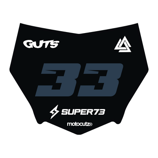 CUSTOM MOTOCUTZ FRONT PLATE DECAL