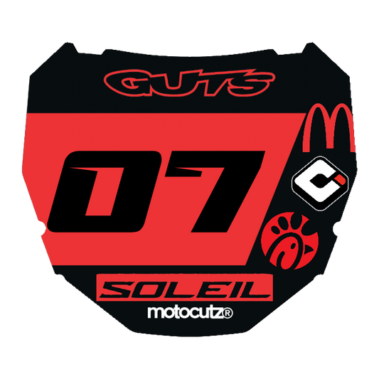 CUSTOM ODI NUMBER PLATE DECAL