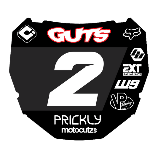 CUSTOM ODI NUMBER PLATE DECAL