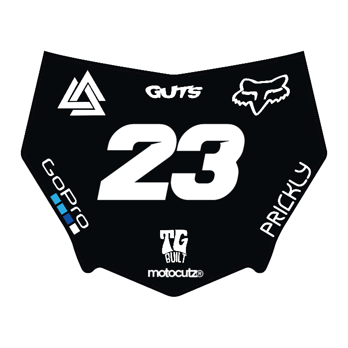 CUSTOM MOTOCUTZ FRONT PLATE DECAL