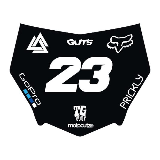 CUSTOM MOTOCUTZ FRONT PLATE DECAL