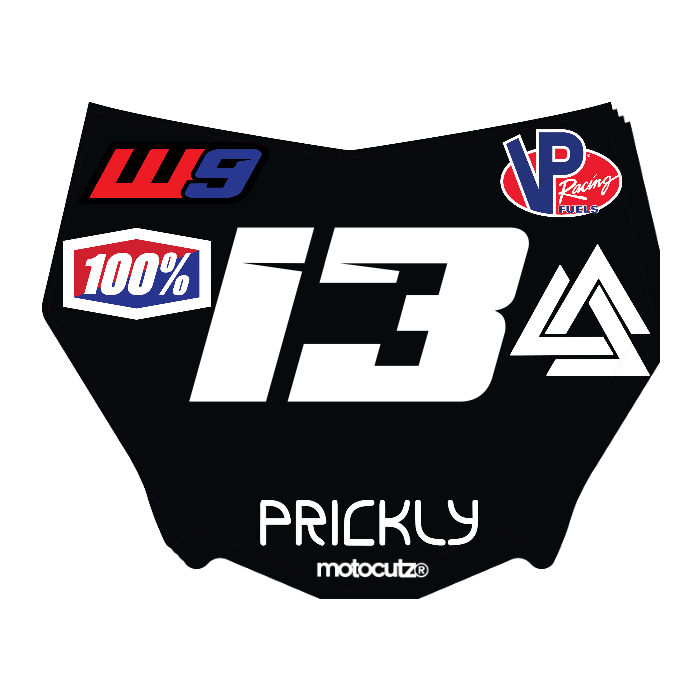 CUSTOM MOTOCUTZ FRONT PLATE DECAL