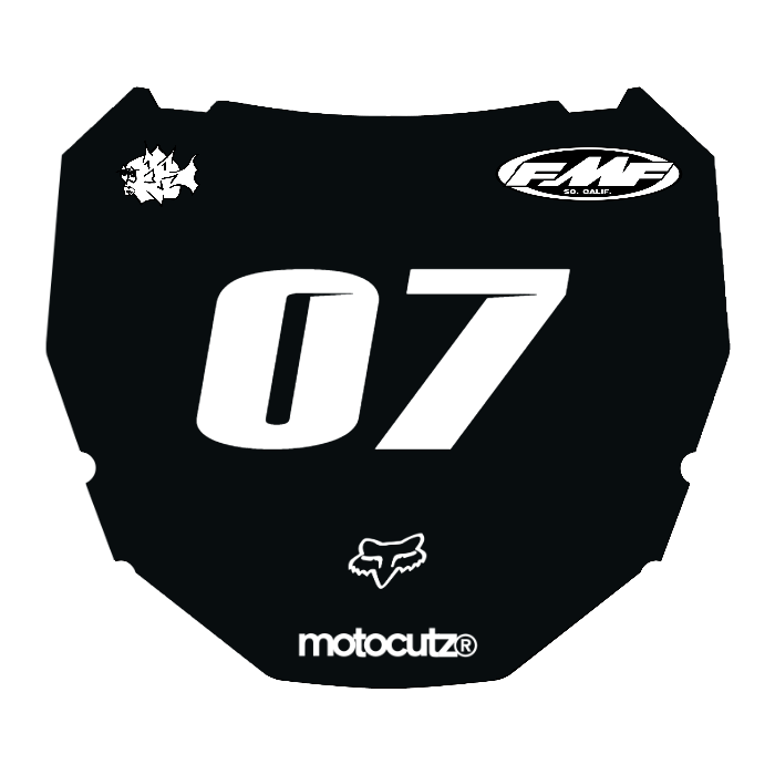 CUSTOM ODI NUMBER PLATE DECAL