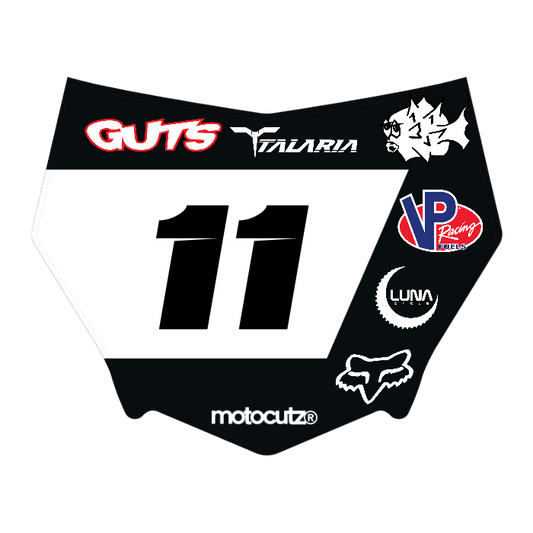 CUSTOM MOTOCUTZ FRONT PLATE DECAL