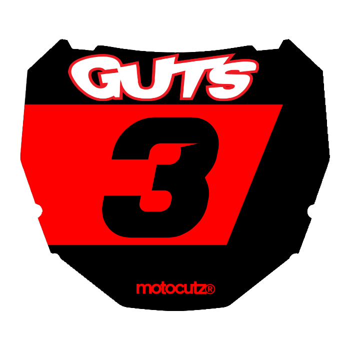 CUSTOM ODI NUMBER PLATE DECAL